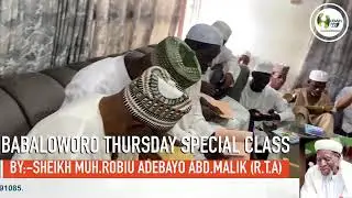 BABALOWORO THURSDAY SPECIAL CLASS