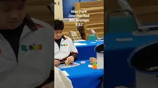 Max Park got the 3x3 One-Handed WR AVERAGE #worldrecord #speedcubing