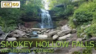 🌊 Explore Smokey Hollow Waterfall | 4K Walking Tour in Waterdown, Ontario 🍃