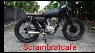 diy Honda Tmx 125 Scrambler Brat Build, low budget build honda tmx 125 cafe racer, backyard build