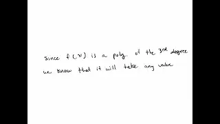 What is the image of a function f from ℝ to ℝ given by      f(t)=t^3+a t^2+b t+&hellip;