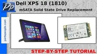 Dell XPS 18 (1810) mSATA Solid State Drive Video Tutorial Teardown