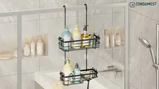 Assembly instruction-Consumest 2 Tier Over the Door Shower Caddy-ZWJ261-B(B0FVDVMK1D/B0FVDC76ZQ)