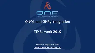 ODTN and gNPY integration DEMO - Tip Summit 19