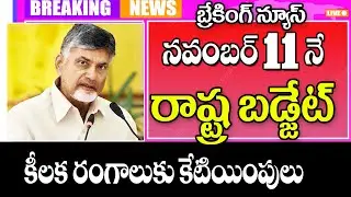 నవంబర్ 11 ఏపీ బడ్జెట్ సమావేశాలు ap budget sessions starts.