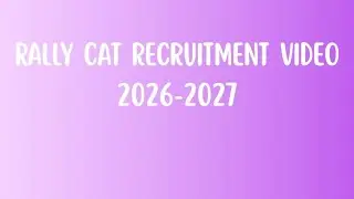 Rally Cats Recruitment Video 2026 2027