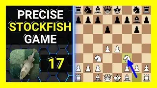 Precise Stockfish 17 Chess Game, Modern Defense, Two Knights Variation