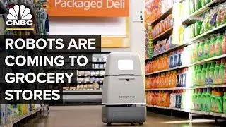 This Robot Stocks Grocery Store Shelves