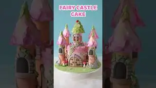 Fairy Castle Cake #castlecake #cakeforgirls #fondantcake #birthdaycakeforgirls #cakeideas