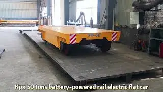 Aerospace - -Kpx 50 tons battery-powered rail electric flat car