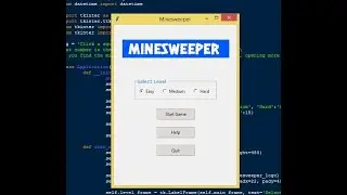 Complete Minesweeper Game Using Pygame