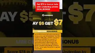 Get $75 in bonus bets with Underdog promo GOALBONUS