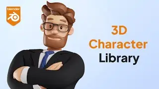 Blender -  3D Illustration Business Man Character Tutorial