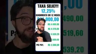 Taxa selic subiu! #investir #dinheiro #economia