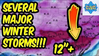 Upcoming Major Winter Storms!!! (January Weather Outlook)