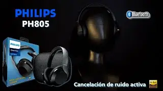 Auriculares Philips PH805 con cancelación de ruido activa, bluetooth, Hi-Res