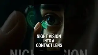 This Contact Lens Gives You Night Vision #tech #futuretechnology #biotrends