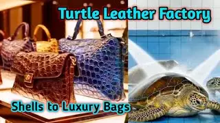 Inside Turtle Leather Factory From Shells to Luxury Bags