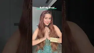 Butterfly braid tutorial 🦋 #hairtutorial #braids #butterflybraids #indianwear  #hairaccessories