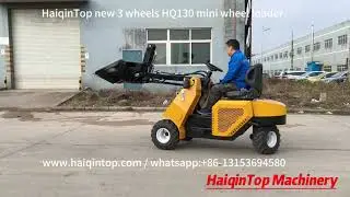 New Three wheel Mini Loader HQ130#radlader #hoflader #miniloader #heracles #hercules #everun #hzm