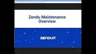 Zendu Maintenance Solution Overview