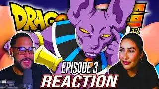 GIRLFRIEND'S REACTION TO BEERUS TRYING TO FIND THE SUPER SAIYAN GOD! Dragon Ball Super Ep 3