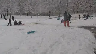 Snow Day: With Columbus area schools closed, kids hit the sledding hills
