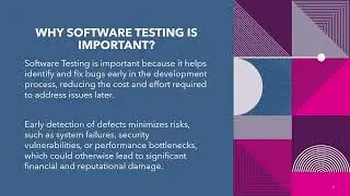 Software Testing introduction.