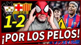 UFFF🥵¡EL BARÇA CLASIFICA GANANDO 1-2 al ALBACETE SUFRIENDO en los ÚLTIMOS MINUTOS!
