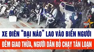 Xe điên “đại náo” lao vào biển người xem pháo hoa đêm giao thừa, người dân bỏ chạy tán loạn