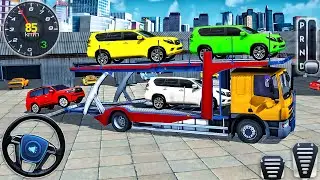 Car Transport Truck Driver Simulator 2021 - Transporting Trailer Truck Driving - Android GamePlay #2