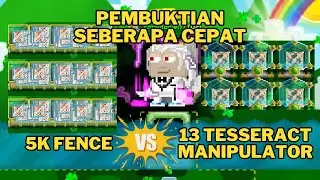 SEBERAPA CEPAT BREAK 5K FENCE VS 13TM | GROWTOPIA
