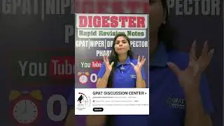 Краткие конспекты для подготовки к экзамену DIGESTER | GPAT | NIPER | Инспектор по лекарственным ...