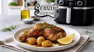 Cómo hacer POLLO ASADO en AIR FRYER 🍗🔥 | Jugoso y crujiente por fuera