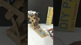 hydraulic lift (scissor) working model for science project exhibition - diy | DIY pandit