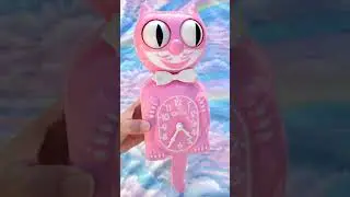 Our Beloved Pink Satin Kit Cat Klock