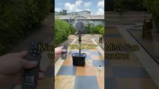 BLDC mist fan with remote #Mingletec #BLDC #mistfan#coolingfan #manufacturer #fyp #youtubeshorts