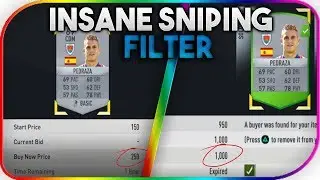 FIFA 17 | INSANE SNIPING FILTER | FIFA 17 TRADING METHOD (Make 100K In A Day)
