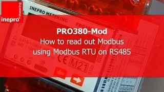 How to read out Modbus using Modbus RTU on RS485 of the PRO380 electricity meter