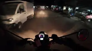 Night Streets POV Ride | Bullet 350 Battalion Black | 4k