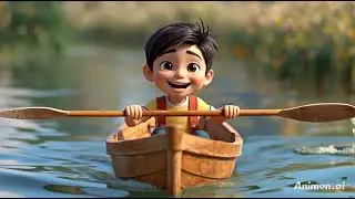 Row Row Row Your Boat | Nursey Rhymes For Kids | Animated
