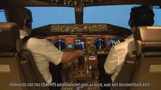 Boeing 777 (Simulator) Approach to Minima and Go-Around