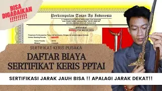 INILAH DAFTAR HARGA SERTIFIKASI KERIS LISENSI PPTAI CEK  DESKRIPSI