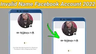 How to make invalid name facebook Account|Facebook invalid emoji name account 2022|invalid name id
