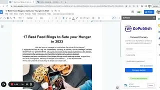 Export Google Docs to Wordpress: GoPublish Demo (1 click add-on!!)