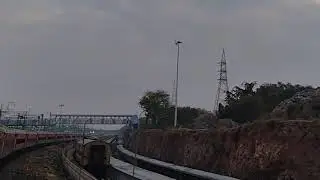 Yercaud Express at Erode Pitline and Extension works in Pitline 2