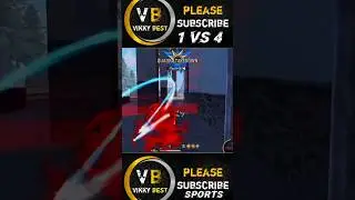1 vs 4 #freefire #ytshorts #shorts #trending  5zc3,4 egqc