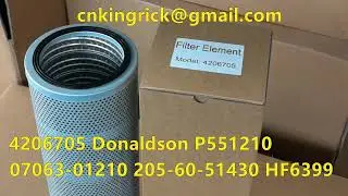 4206705 Donaldson P551210 07063-01210 205-60-51430 HF6399 HF7953 Hydraulic Filter吸料机滤芯上料机滤筒