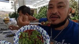 Laos LA ສະບາຍດີ🙏West Covina making duck 🦆 blood salad village style ทำลาบเลือดเป็ดสูตรเหล้าเหนือ🩸🩸