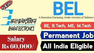 BEL Jobs 2021 | Permanent Job | Salary 50,000| BEL Recruitment 2021 | BEL Vacancy 2021 | Latest jobs